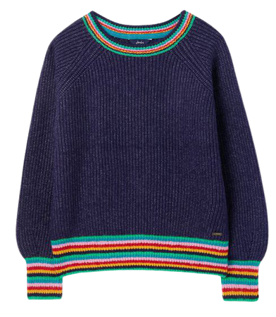 Anna null Balloon Sleeve Rainbow Sweater , Size US 6 | Joules US
