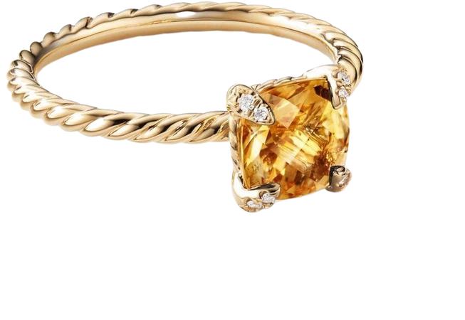 David Yurman Chatelaine Diamantring i 18K Gult Guld - Farfetch