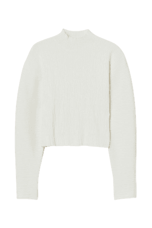Turtleneck jumper - White - Ladies | H&M GB