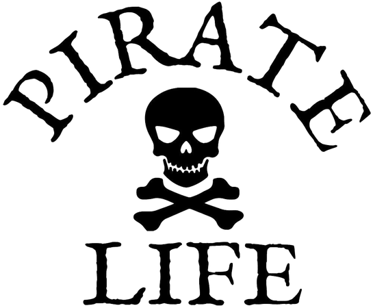 pirate life sticker