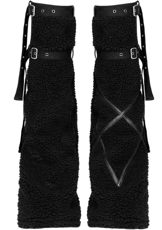 Black Leg Warmer Sleeves by Punk Rave | Gothic Accessories &