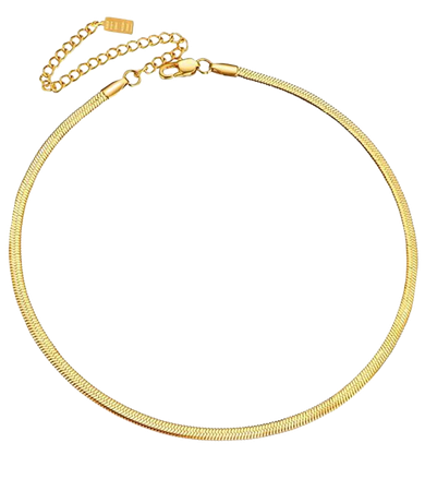 BEN ONI 18k Gold Plated Anti-Tarnish Herringbone Necklace & Reviews - Necklaces - Jewelry & Watches - Macy's