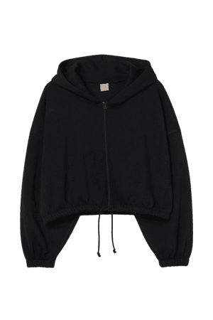 H&M+ Hooded Jacket - Black - Ladies | H&M US