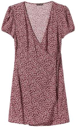 Mini dress with floral print - Dresses - Woman | Bershka