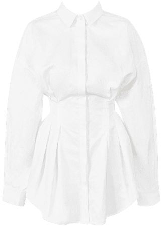 House of cb - Maddalena white shirt dress