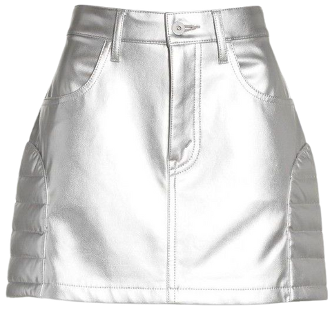 silver skirt
