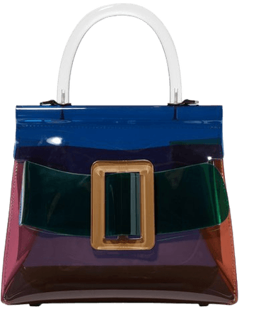 BOYY | Karl buckled color-block PVC and leather tote | NET-A-PORTER.COM