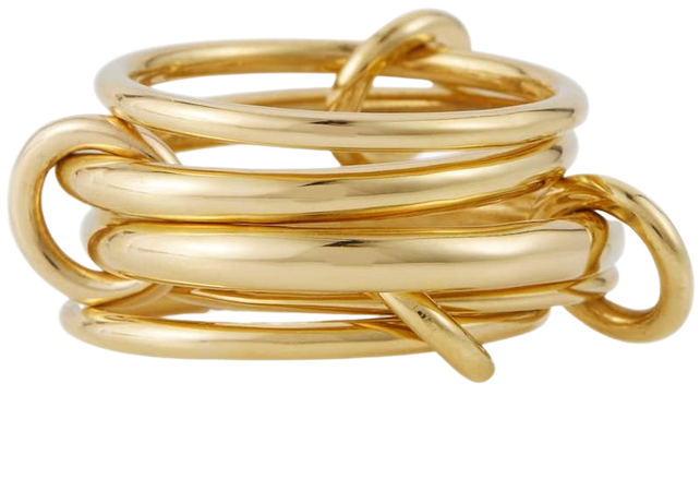 Spinelli Kilcollin - Aquarius 18kt gold linked rings | Mytheresa