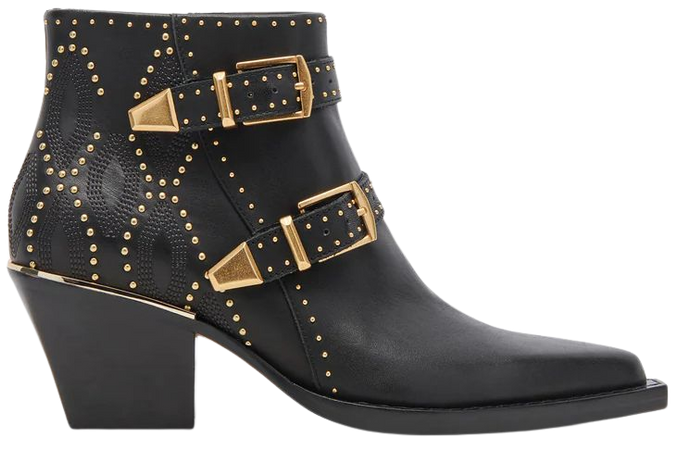 RONNIE BOOTIES BLACK LEATHER – Dolce Vita