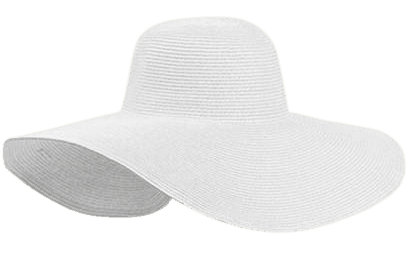 white sun hat