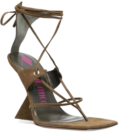 The Attico strap-detail open-toe Sandals - Farfetch