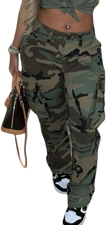 Amazon.com: Vakkest Womens Camo Pants Cargo Boyfrind Y2K Streetwear Leggings Casual Lightweight Hiking High Rise Sweatpants : Clothing, Shoes & Jewelry