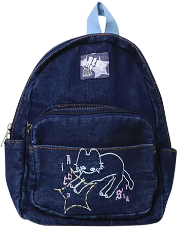 90's Aesthetic Denim Backpack | Boogzel Clothing