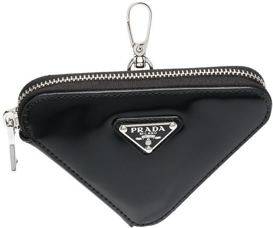 Prada triangle-shaped mini pouch - FARFETCH