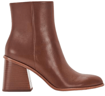 TERRIE BOOTIES IN CHOCOLATE LEATHER – Dolce Vita