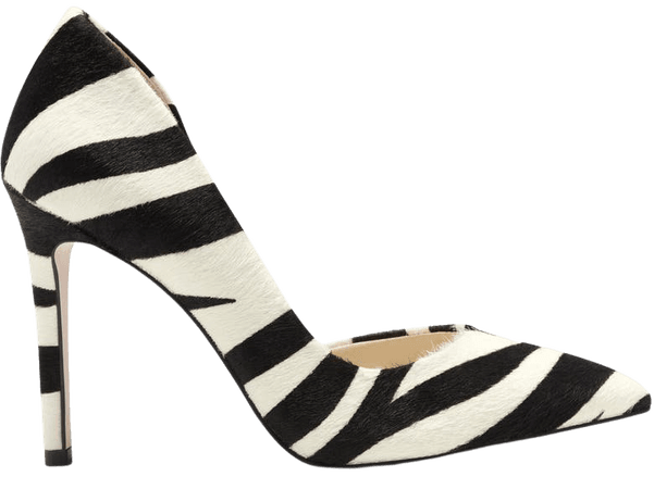 Jessica Simpson Prizma6 Zebra Stripe Half d'Orsay Pump (Women) | Nordstrom