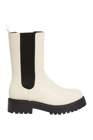 Chunky chelsea boots - Dusty white - Boots - Monki WW