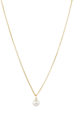 Mini Pearl Pendant Necklace | Mejuri