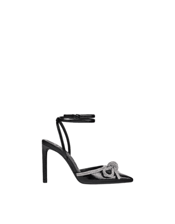 High-heel slingback shoes with bow - View all - Woman | Bershka