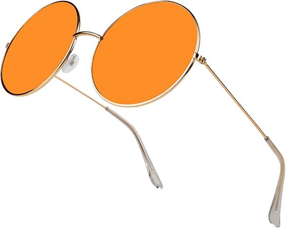 Amazon.com: Hippie Glasses Disco Hippy 70’s Sunglasses 60’s Cool Funky Shades quavo Orange : Clothing, Shoes & Jewelry
