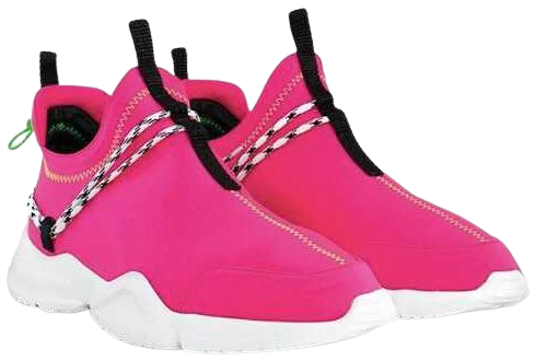 neon pink sneakers