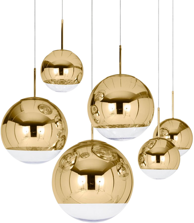 Tom Dixon - Mirror Ball Gold Pendant Lamp