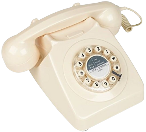 white telephone
