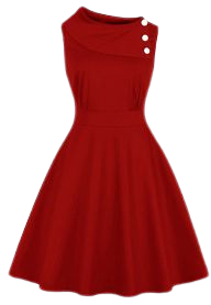 Red Vintage Dress Sweetheart 1950s Style Audrey Hepburn Retro Swing Dress - Milanoo.com