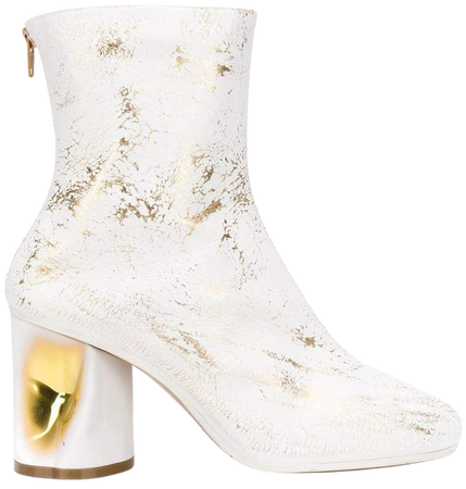 crushed heel ankle boots