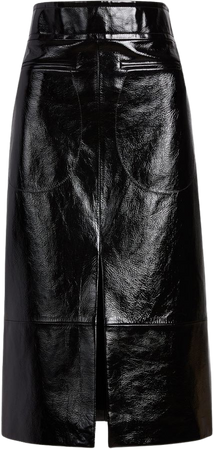 Freya Leather Midi Skirt By Khaite | Moda Operandi