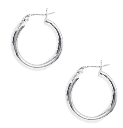 ASOS design silver hopped earrings