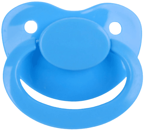 blue adult pacifier
