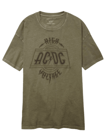AE Oversized AC/DC Graphic Tee