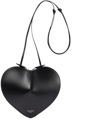 Le Coeur Leather Shoulder Bag in Black - Alaia | Mytheresa