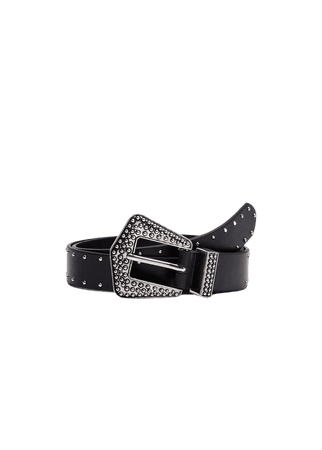 Embossed buckle belt - Women | Mango USA