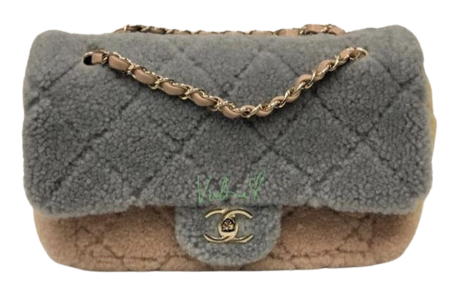 Chanel shearling bag