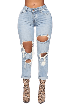 *clipped by @luci-her* So Over You Boyfriend Jeans - Light Blue Wash – Fashion Nova