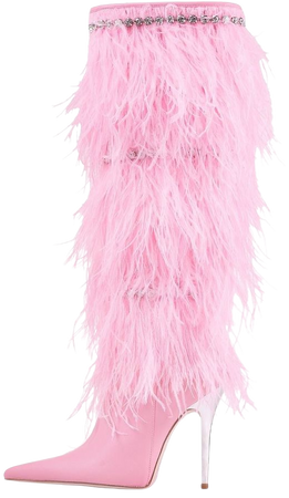 pink fuzzy boots