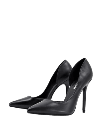 Glamorous Wide Fit D'orsay pumps in black | ASOS