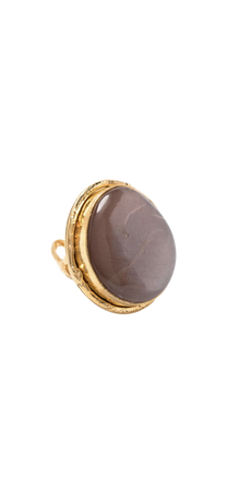 Sylvia Toledano macaron moon stone ring