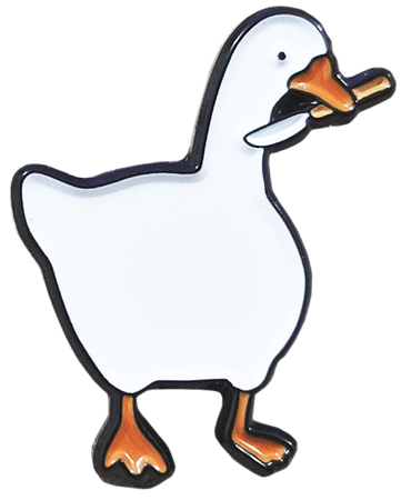 Untitled Goose Game enamel pin brooch on AliExpress