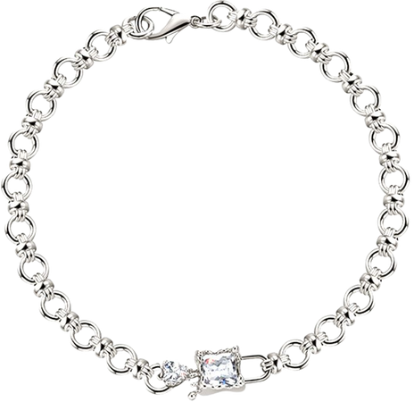 Silver KEVUI Diamante Chain Necklace | i The Label – ithelabel.com