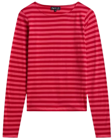 pink and red striped Knox Ultra t-shirt | agnès b.