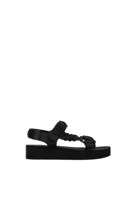Flat strappy fabric sandals - Women's Just in | Stradivarius United States
