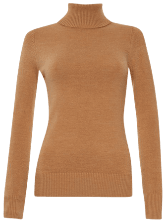Babysoft Turtle Neck Sweater Camel Mel– French Connection US