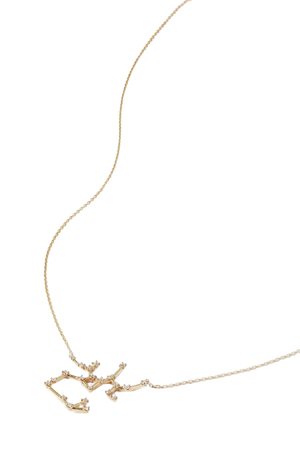 Gold Celestial Sagittarius 10-karat gold diamond necklace | SARAH & SEBASTIAN | NET-A-PORTER