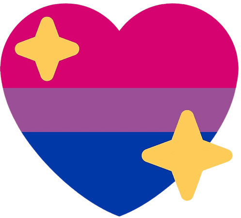 bisexual heart emoji 1