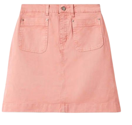 Patch Pocket Chino Skirt - Mauve Flower Pink | Boden US