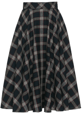 Charles Tartan Linen Skirt by Lena Hoschek | Moda Operandi