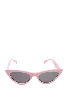 Pale Pink Retro Cat Eye Sunglasses | PrettyLittleThing
